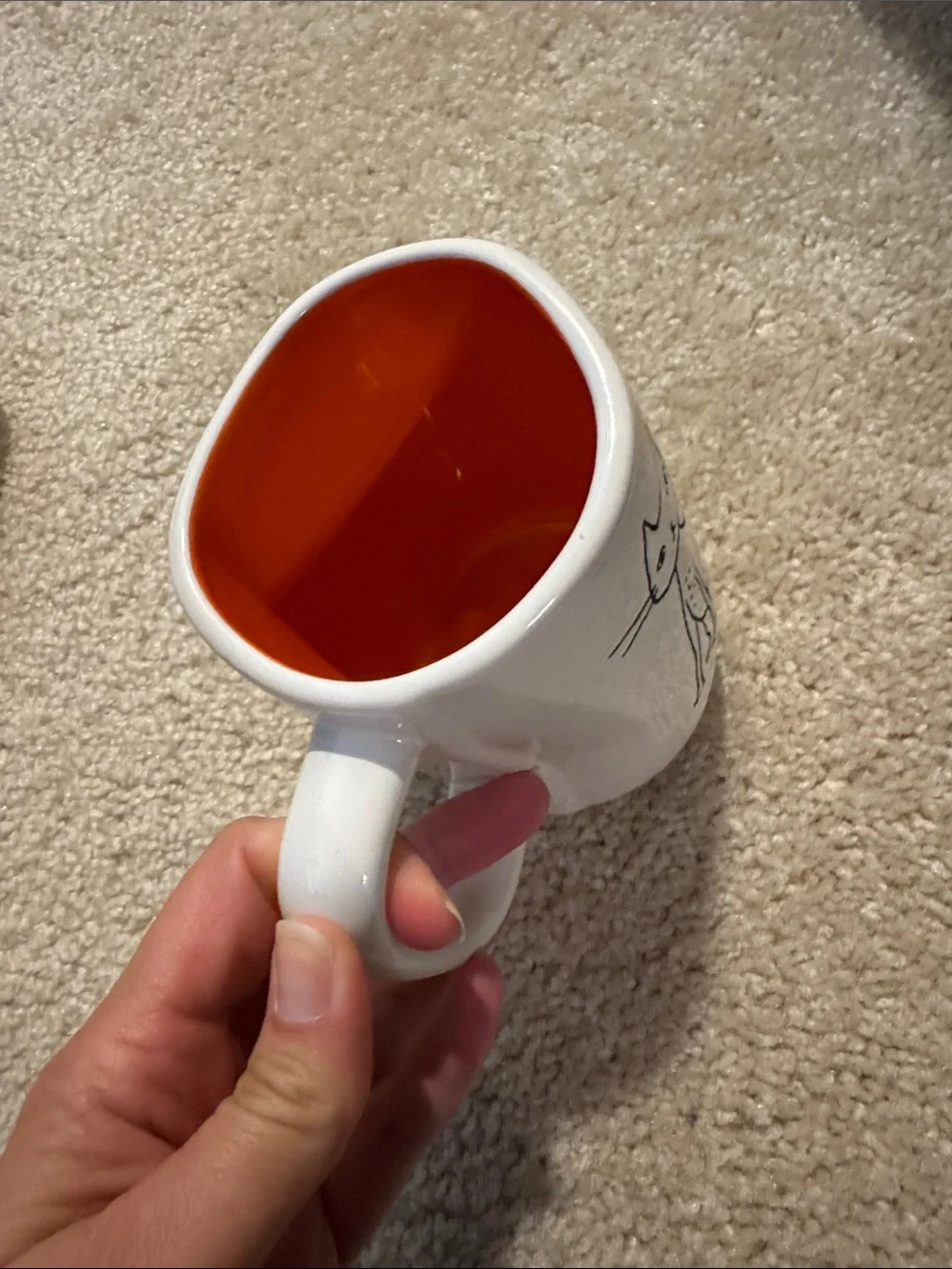 Rae Dunn Scaredy Cat Ceramic Mug